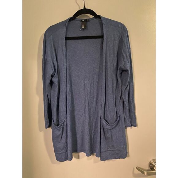H&M Women’s Basic 3/4th Sleeve Lightweight Navy Cardigan Size Medium NWOT - Picture 1 of 6